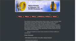 Desktop Screenshot of moderlux.wlasnastrona.pl