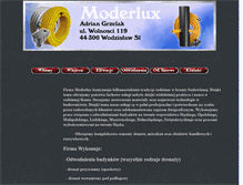 Tablet Screenshot of moderlux.wlasnastrona.pl